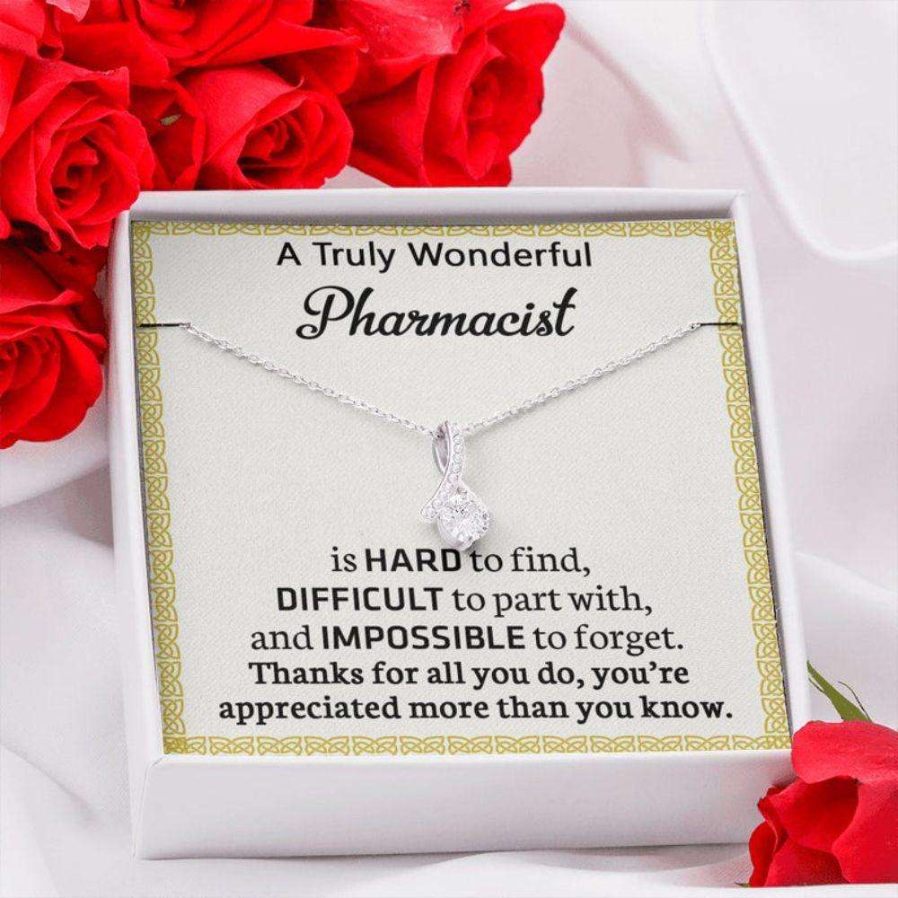 Female Pharmacist Necklace, Pharmacist Retirement, Gift For Pharmacist Necklace Rakva
