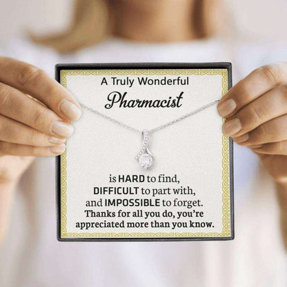 Female Pharmacist Necklace, Pharmacist Retirement, Gift For Pharmacist Necklace Rakva