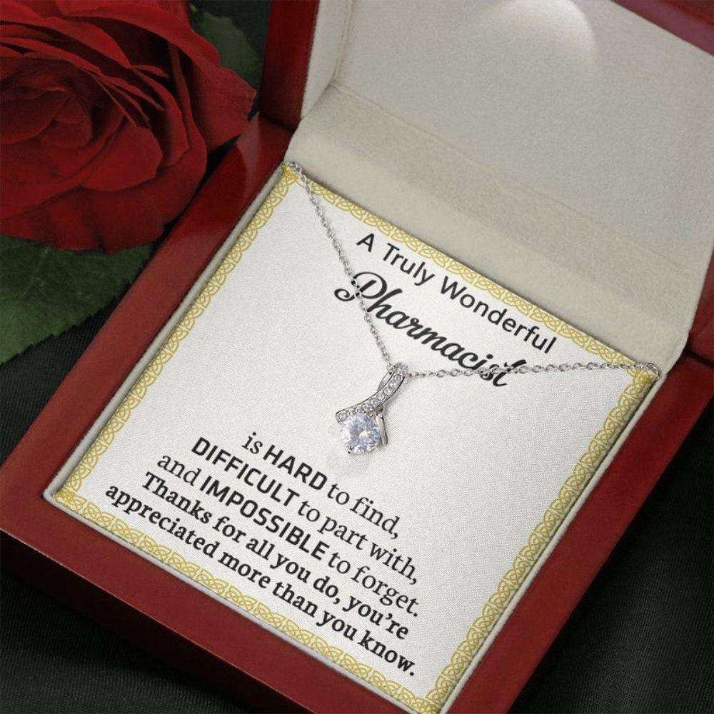 Female Pharmacist Necklace, Pharmacist Retirement, Gift For Pharmacist Necklace Rakva