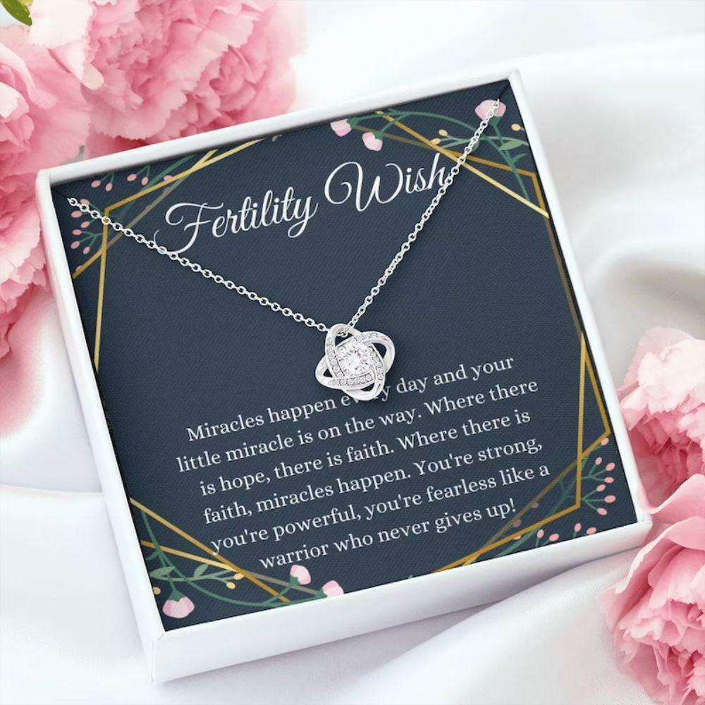 Fertility Wish Necklace Gift, Infertility Gifts, Ivf Gift, Miscarriage Gift, Support Gift Rakva