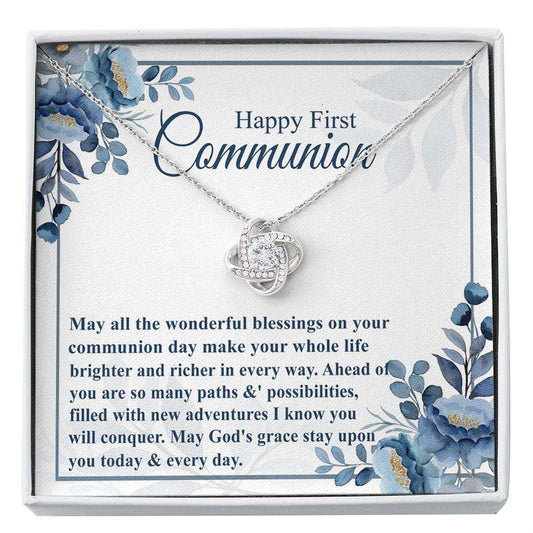 First Communion Gift Necklace, For First Communion Gift First Holy Communion, 1St Communion, Girl First Communion Custom Necklace Rakva
