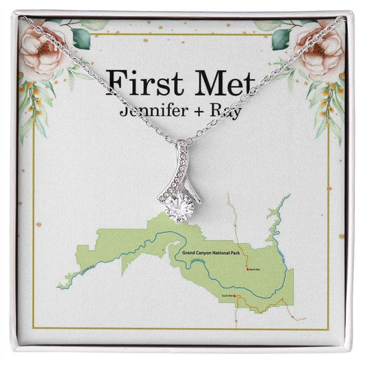 First met 2 Alluring - 925 Sterling Silver Necklace Rakva