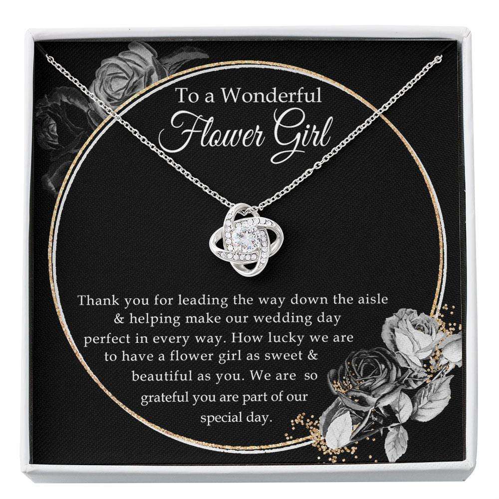 Flower Girl Gift Flower Girl Necklace, Flower Girl Thank You Gift Flower Girl Wedding Gift, Single Pearl Necklace, Bridal Party Custom Necklace Rakva