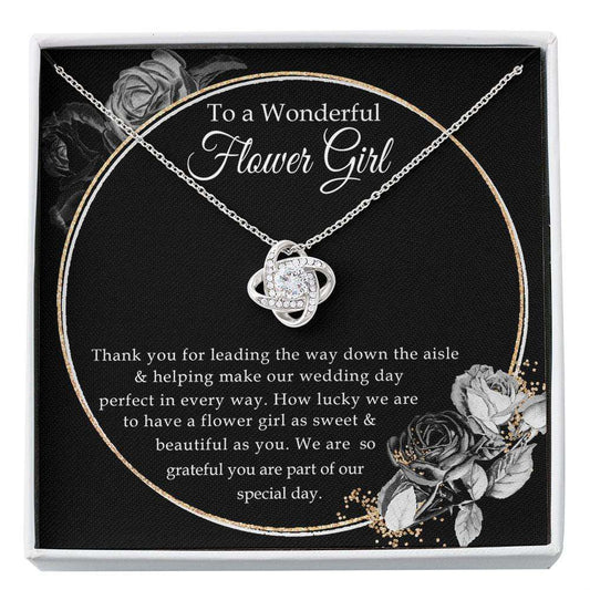 Flower Girl Gift Flower Girl Necklace, Flower Girl Thank You Gift Flower Girl Wedding Gift, Single Pearl Necklace, Bridal Party Custom Necklace Rakva