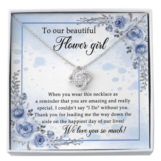 Flower Girl Necklace Gift, Flower Girl Gift, Custom Flower Girl Gift, Flower Girl Proposal Gift, Thank You Flower Girl Custom Necklace Rakva