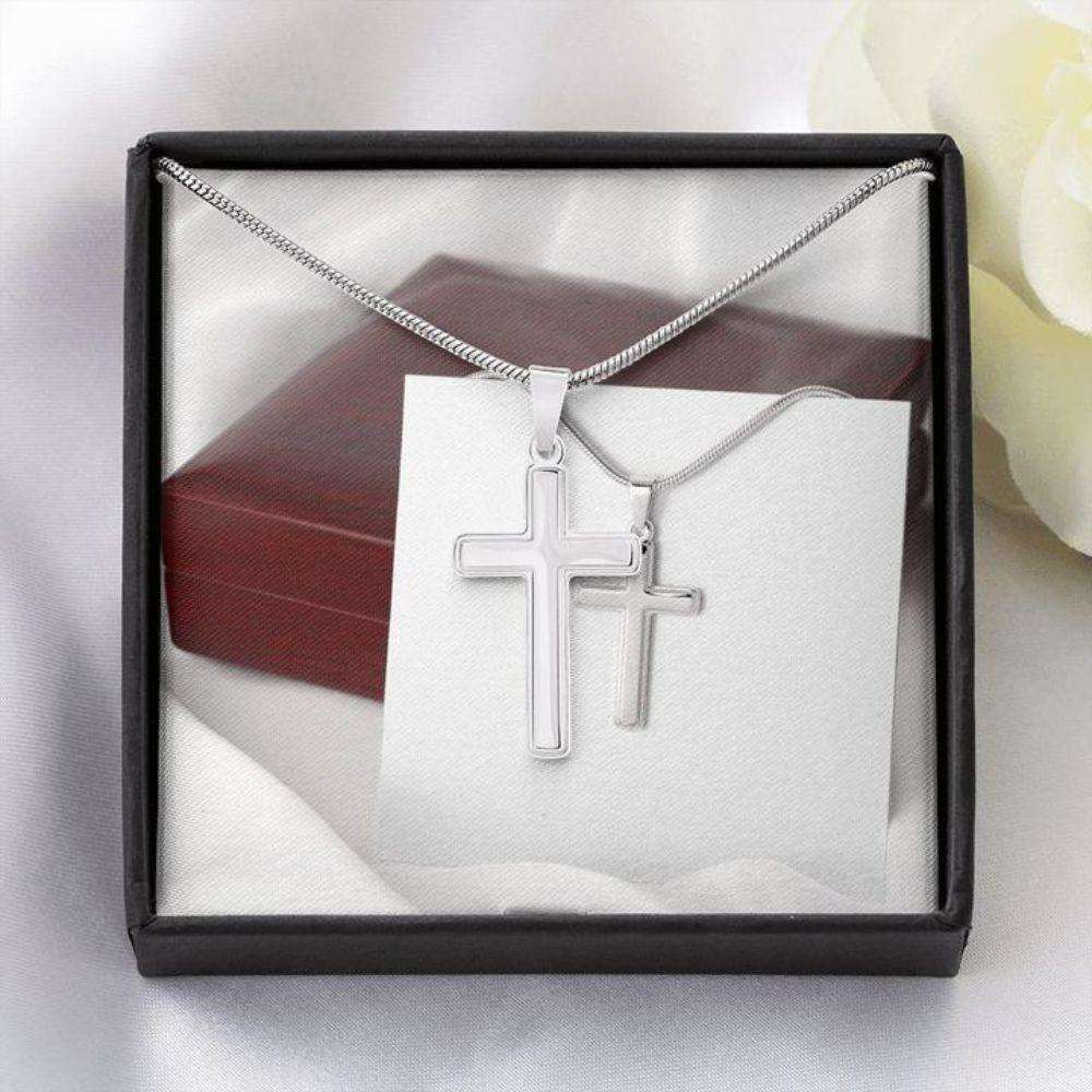 Forever Faithful Cross Necklace “ Gift Necklace Message Card Rakva