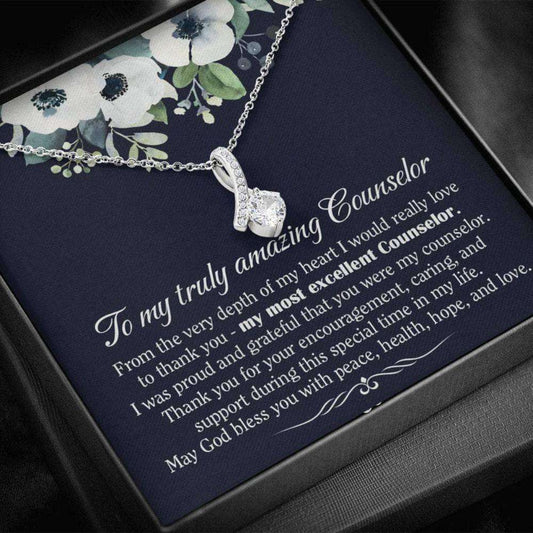 Friend Necklace, Alluring Necklace For My Counselor, Counselor Appreciation Gift, Meaning Gift For Female Counselor, Christmas Necklace For Counselor. Gifts For Friend Rakva
