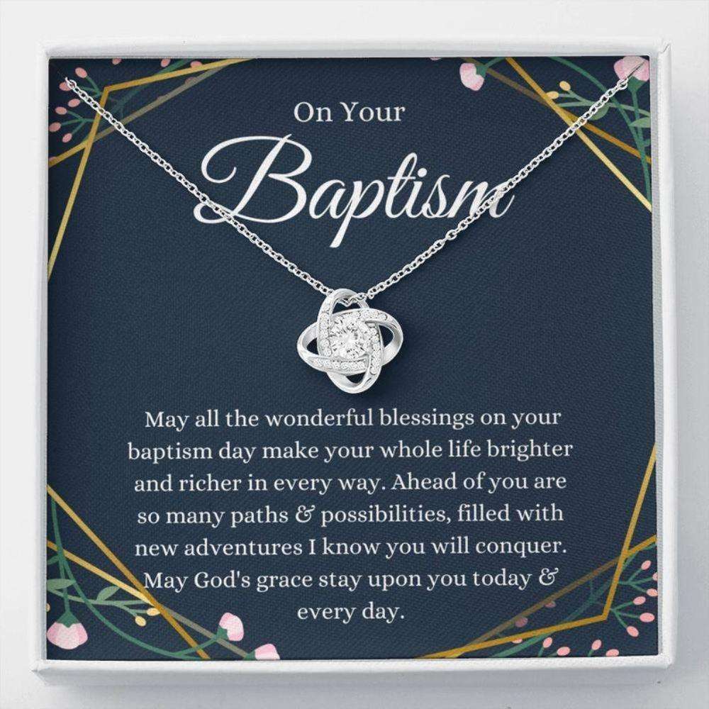 Friend Necklace, Baptism Gift, Baptism Necklace, Adult Baptism Gift, Christian Baptism, Baptism Keepsake, Lds Gift Rakva