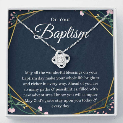 Friend Necklace, Baptism Gift, Baptism Necklace, Adult Baptism Gift, Christian Baptism, Baptism Keepsake, Lds Gift Rakva
