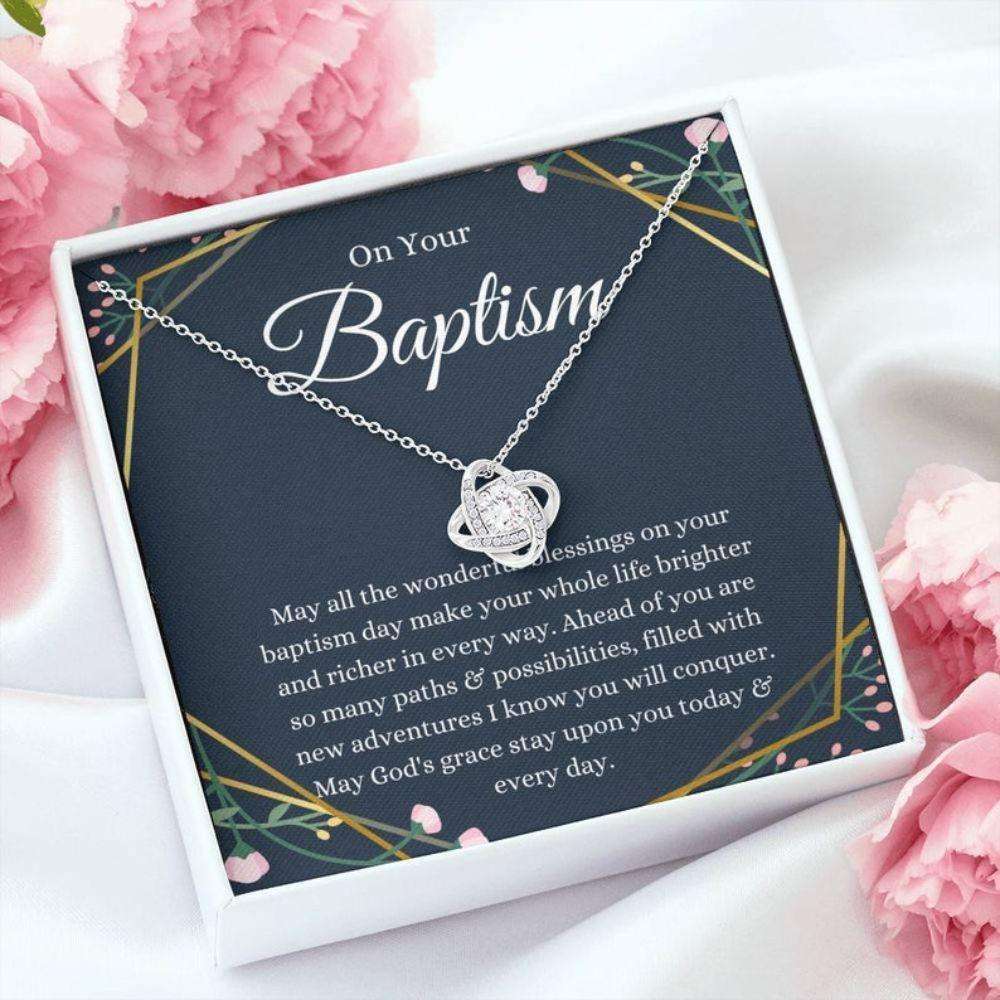 Friend Necklace, Baptism Gift, Baptism Necklace, Adult Baptism Gift, Christian Baptism, Baptism Keepsake, Lds Gift Rakva