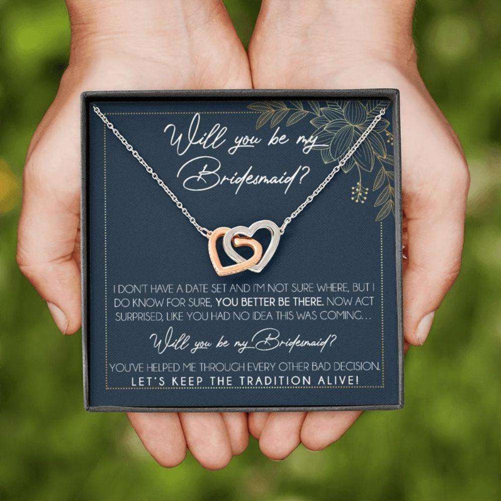 Friend Necklace, Bridesmaid Proposal Necklace Gifts, Will You Be My Bridesmaid, Bridesmaid Wedding Gift Gifts For Friend Rakva