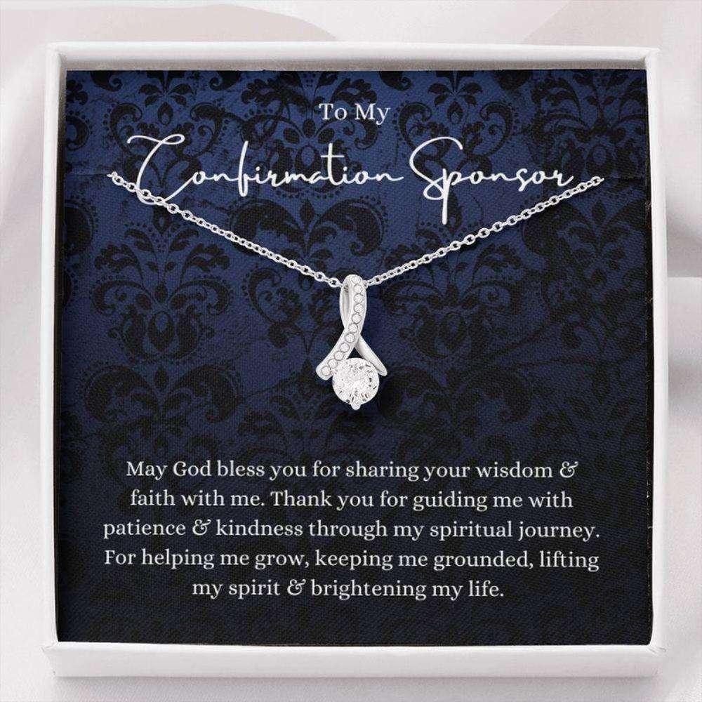 Friend Necklace, Confirmation Sponsor Gift For Women, Sponsor Confirmation Necklace, Gifts For Sponsors Religious Thank You Gifts For Friend Rakva