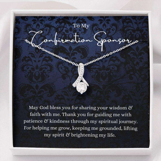 Friend Necklace, Confirmation Sponsor Gift For Women, Sponsor Confirmation Necklace, Gifts For Sponsors Religious Thank You Gifts For Friend Rakva
