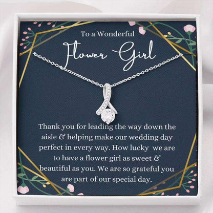 Friend Necklace, Flower Girl Gift Necklace, Flower Girl Thank You Wedding Gift, Single Pearl Necklace Rakva