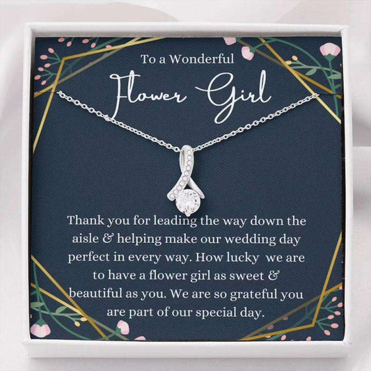 Friend Necklace, Flower Girl Gift Necklace, Flower Girl Thank You Wedding Gift, Single Pearl Necklace Rakva