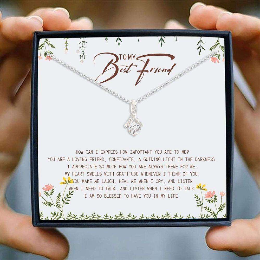Friend Necklace, Gift For Bestie, To My Best Friend Necklace Gifts Gifts For Friend Rakva