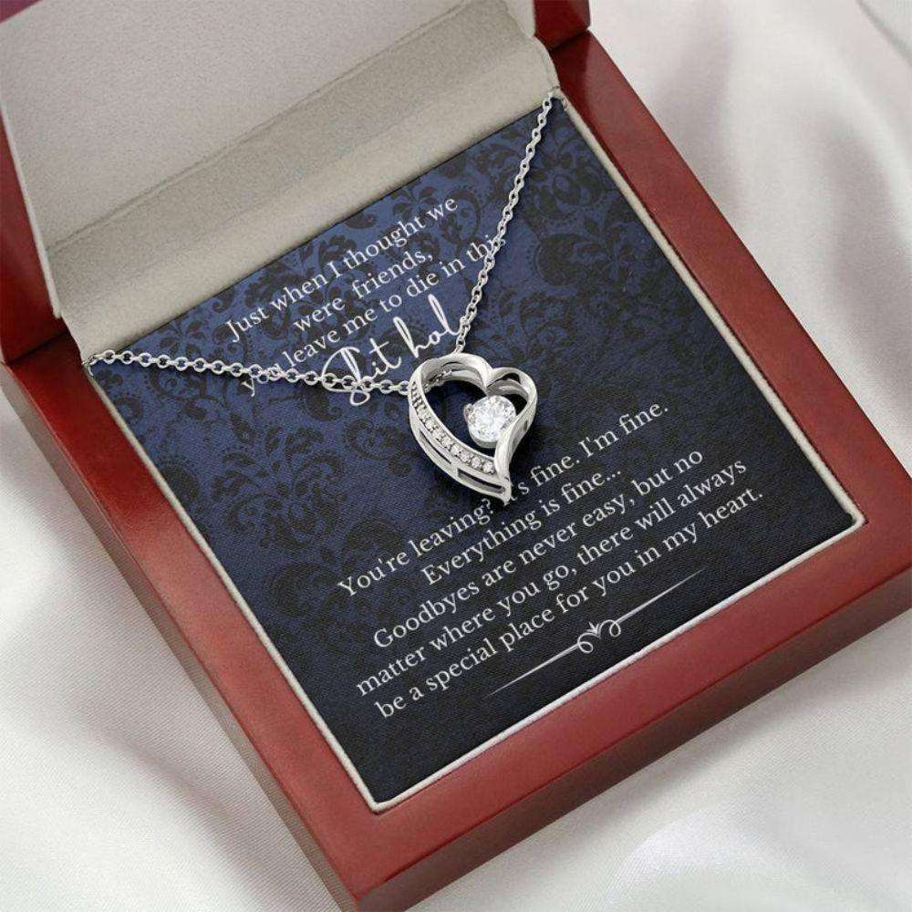 Friend Necklace, Going Away Necklace Gift For Friend Farewell Best Friend Goodbye Gift For Coworker Gifts For Friend Rakva