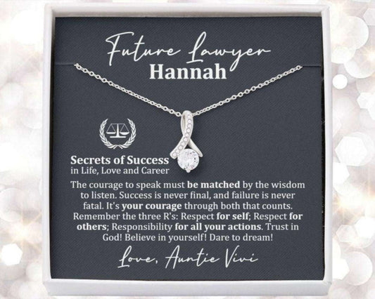 Friend Necklace, Law Student Necklace, Future Lawyer Gift, Law School Graduation Gift For Her, Law School Student Graduation Gift, New Lawyer Friendship Day Rakva