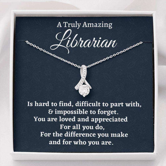 Friend Necklace, Librarian Gift, Appreciation Gift For A Librarian, Necklace Gift For Women Rakva