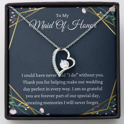 Friend Necklace, Maid Of Honor Necklace Gift, Thank You For Being My Maid Of Honor, Thank You Gift From Bride Rakva