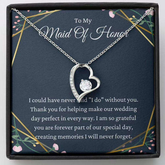 Friend Necklace, Maid Of Honor Necklace Gift, Thank You For Being My Maid Of Honor, Thank You Gift From Bride Rakva