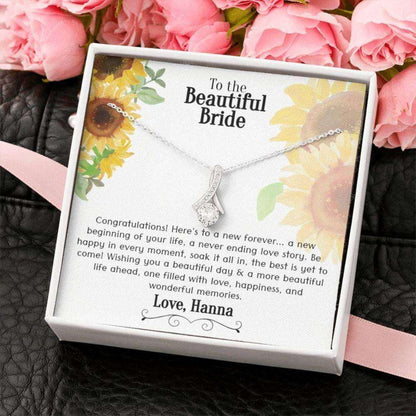 Friend Necklace, Meaningful Maid Of Honor Gift To Bride, Gifts For Bride On Wedding Day, Gifts For The Bride, Bridesmaids Gift To Bride, Bride To Be Friendship Day Rakva