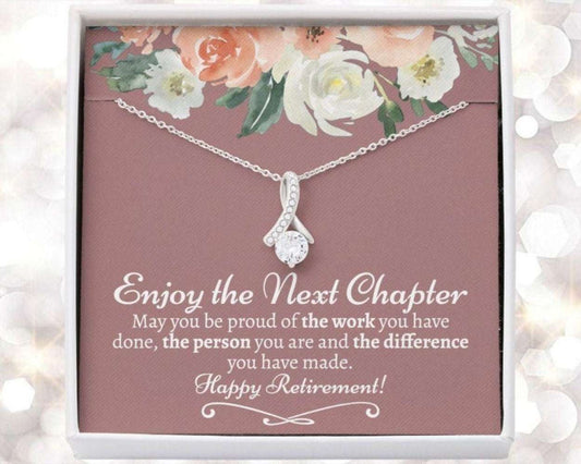 Friend Necklace, Retirement Gift For Women, Coworker Retirement Gift, Happy Retirement, Retirement Gift For Nurses, Teacher Retirement Friendship Day Rakva