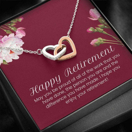 Friend Necklace, Retirement Gifts For Women, Retirement Necklace For Coworker, Retirement Gift For Coworker Gifts For Friend Rakva