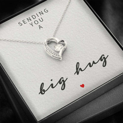Friend Necklace, Sending You A Big Hug “ Forever Love Necklace Gifts For Friend Rakva