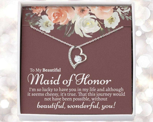 Friend Necklace, Sentimental Maid Of Honor Gift, Maid Of Honor Gift Box, Sister Maid Of Honor, Maid Of Honor Gift For Sister, Best Maid Of Honor Gift Gifts For Friend Rakva