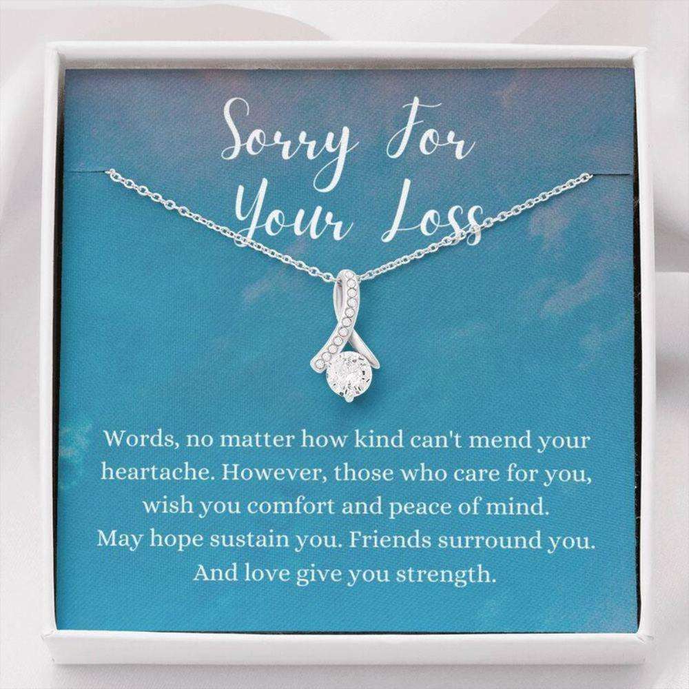 Friend Necklace, Sorry For Your Loss Necklace Gift, Loss Of Husband Gift, Grief Gift, Memorial Gift Rakva