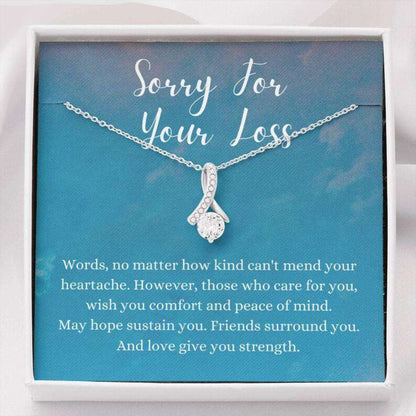 Friend Necklace, Sorry For Your Loss Necklace Gift, Loss Of Husband Gift, Grief Gift, Memorial Gift Rakva