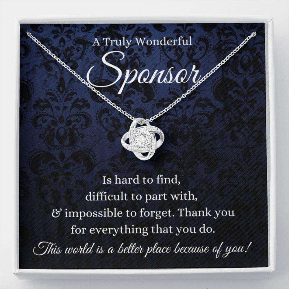 Friend Necklace, Sponsor Necklace, Gift For Sponsor Thank You Gift Confirmation Sponsor Gift For Women Aa Sponsor Gift Wedding Gifts For Friend Rakva