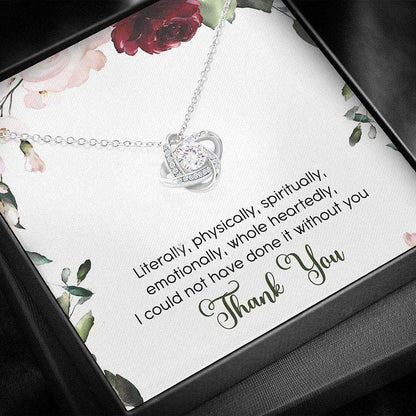 Friend Necklace, Thank You Gifts “ Eternity Necklace “ Necklace With Gift Box For Birthday Christmas Gifts For Friend Rakva