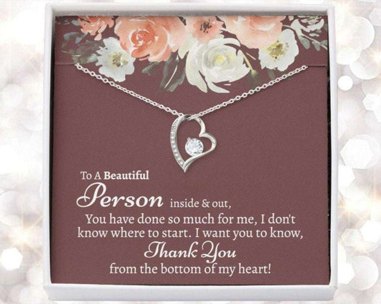 Friend Necklace, Thoughtful Thank You Gift, Creative Thank You Gift For Family, Appreciation Gift For Her, Thank You Gift For Best Friend Friendship Day Rakva