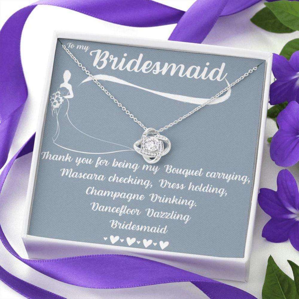 Friend Necklace, To My Bridesmaid Necklace, Thank You Gift For Bridesmaid, Wedding Day Gift Friendship Day Rakva