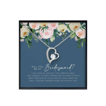 Friend Necklace,Bridesmaid Proposal Gift, Will You Be My Bridesmaid Necklace, Gift To Bridesmaid From Bride Gifts For Friend Rakva