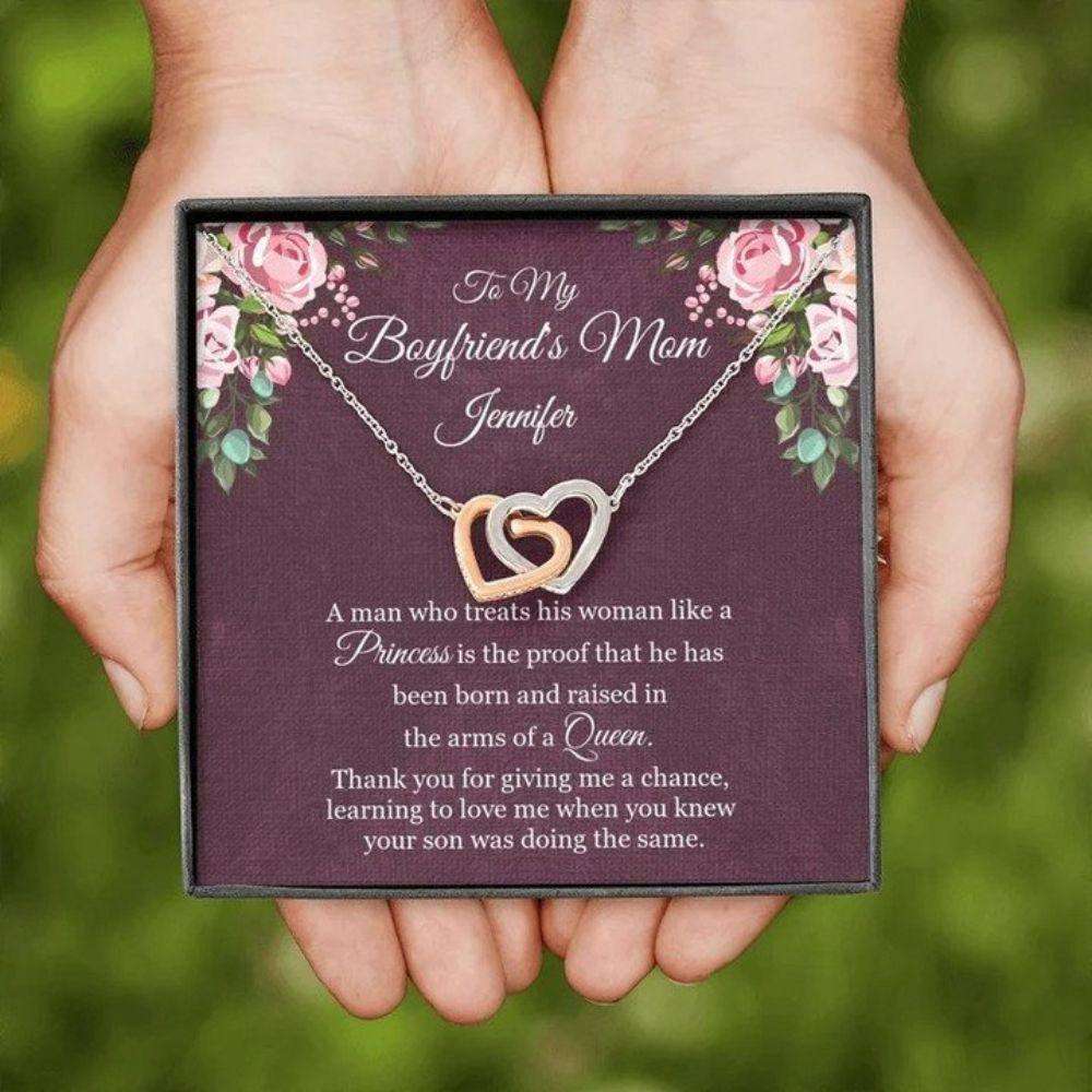 Future Mother-In-Law Necklace, Boyfriends Mom Gift, Boyfriend’S Mother Birthday, Gift For Boyfriend’S Mom Heart Necklace Gifts for Mother In Law Rakva