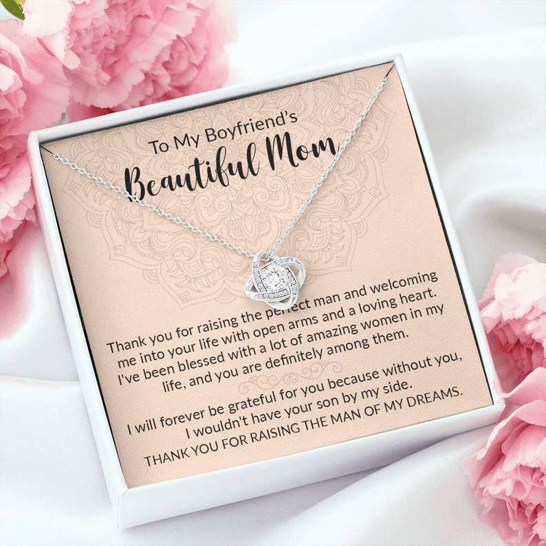 Future Mother-In-Law Necklace, Gift For Boyfriend’S Mom, Boyfriend’S Mom Gift, To My Boyfriends Mom’S Gift, Mother’S Day Necklace