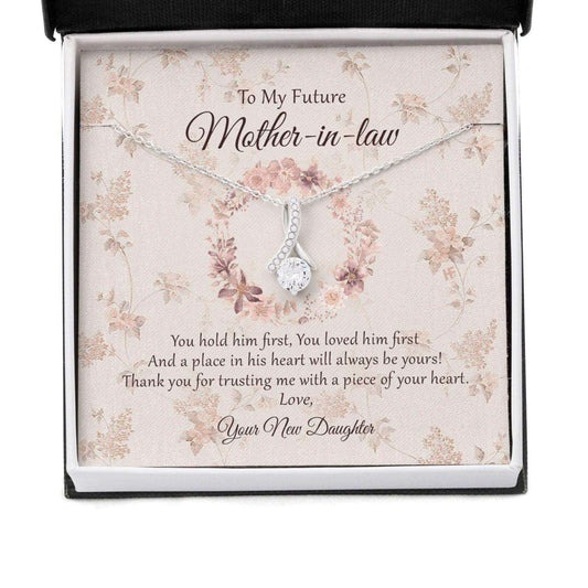Future Mother In Law Necklace, Gift For Mother’S Day From Daughter, Vintage Message Card Beauty Necklace Gifts For Daughter Rakva