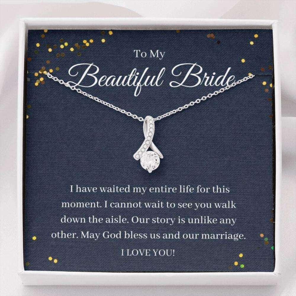Future Wife Necklace, To My Beautiful Bride Necklace Gift From Groom, Wedding Day Gift For Bride, To Future Wife Gift For Bride Rakva