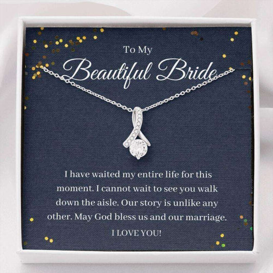 Future Wife Necklace, To My Beautiful Bride Necklace Gift From Groom, Wedding Day Gift For Bride, To Future Wife Gift For Bride Rakva