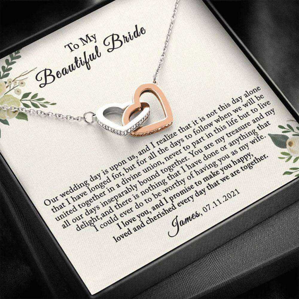 Future Wife Necklace, To My Bride Necklace, Wedding Day Bride Gift From Groom Gift For Bride Rakva