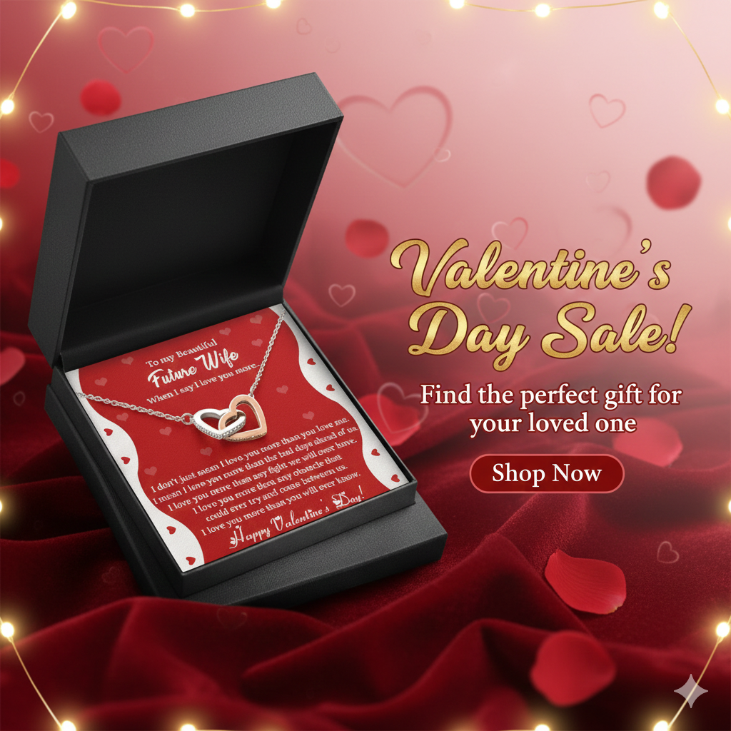 Complete Valentine's Gift Set - Pearl Earrings & Heart Necklace