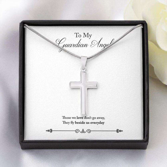 Gift To My Guardian Angel Faithful Cross Necklace “ Gift Necklace Message Card Rakva