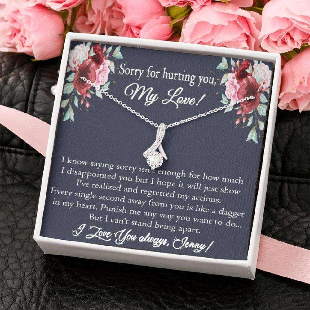 Girlfriend Necklace, Apology Gift For Her, Sorry Gift For Girlfriend, For Wife, Apology Necklace For Her, Forgive Gift Say Sorry, I�M Sorry Necklace Gifts For Friend Rakva