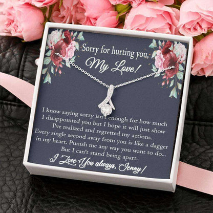 Girlfriend Necklace, Apology Gift For Her, Sorry Gift For Girlfriend, For Wife, Apology Necklace For Her, Forgive Gift Say Sorry, I�M Sorry Necklace Gifts For Friend Rakva