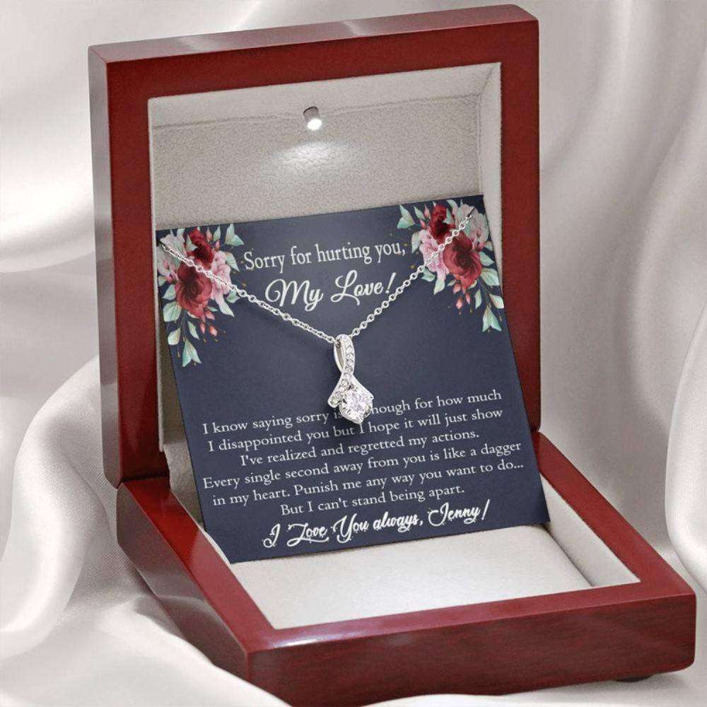 Girlfriend Necklace, Apology Gift For Her, Sorry Gift For Girlfriend, For Wife, Apology Necklace For Her, Forgive Gift Say Sorry, I�M Sorry Necklace Gifts For Friend Rakva