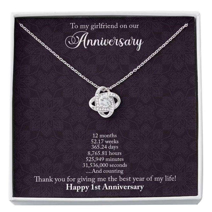 Girlfriend Necklace, First Year Anniversary Necklace Gift For Girlfriend, Anniversary Necklace For Girlfriend Rakva