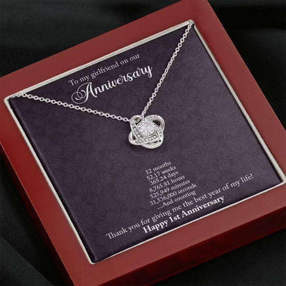 Girlfriend Necklace, First Year Anniversary Necklace Gift For Girlfriend, Anniversary Necklace For Girlfriend Rakva